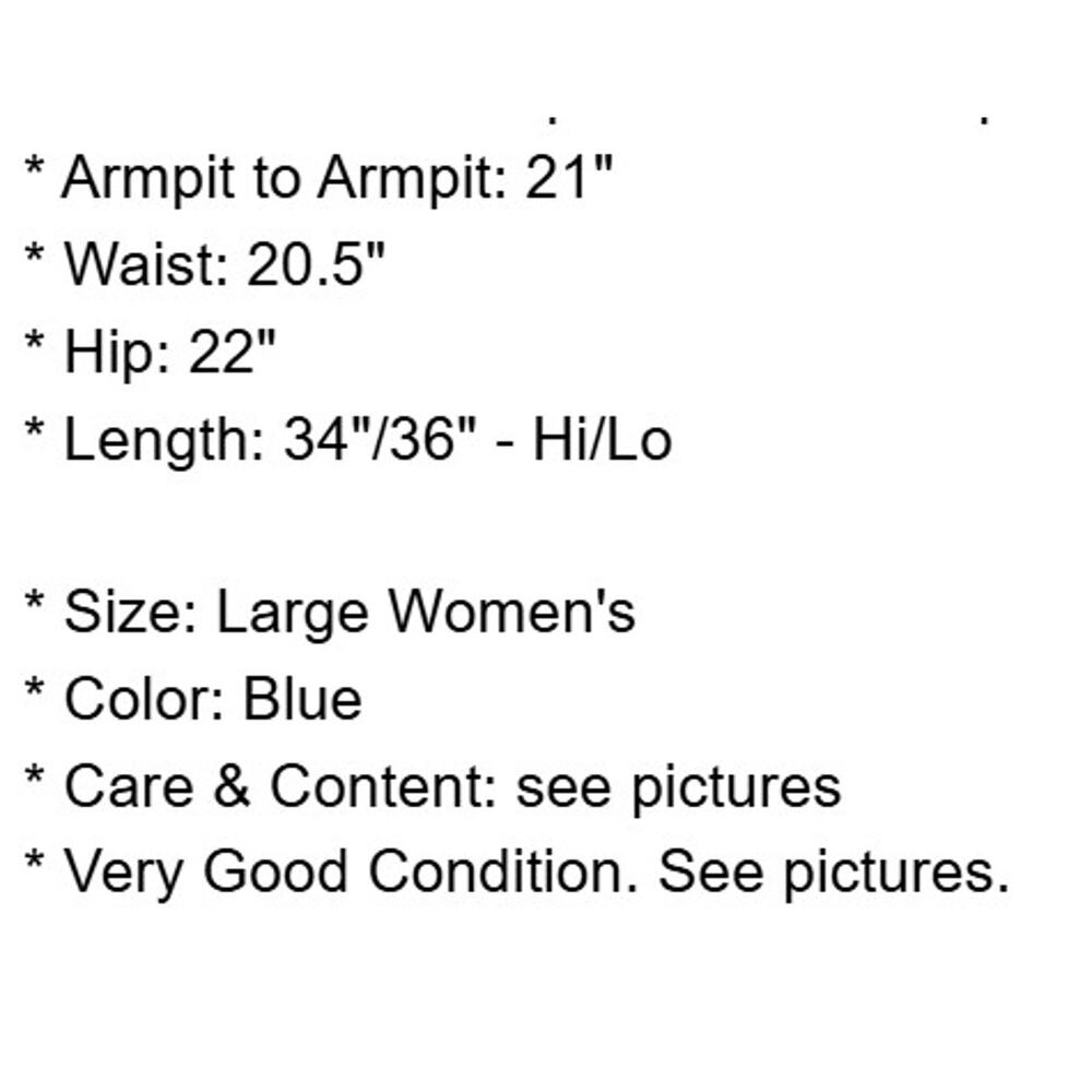 Philosophy Dress Womens Large Blue Chambray Roll Tab Sleeves Coastal Western - Picture 4 of 13